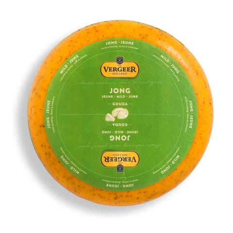Vergeer Gouda Cumin Young Mature Whole Cheese (12kg) 